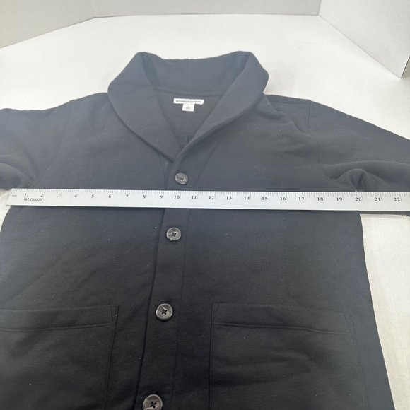 Am Essentials Women's Size Small Button Up Fleece Jacket Black New With Tags - Picture 9 of 14